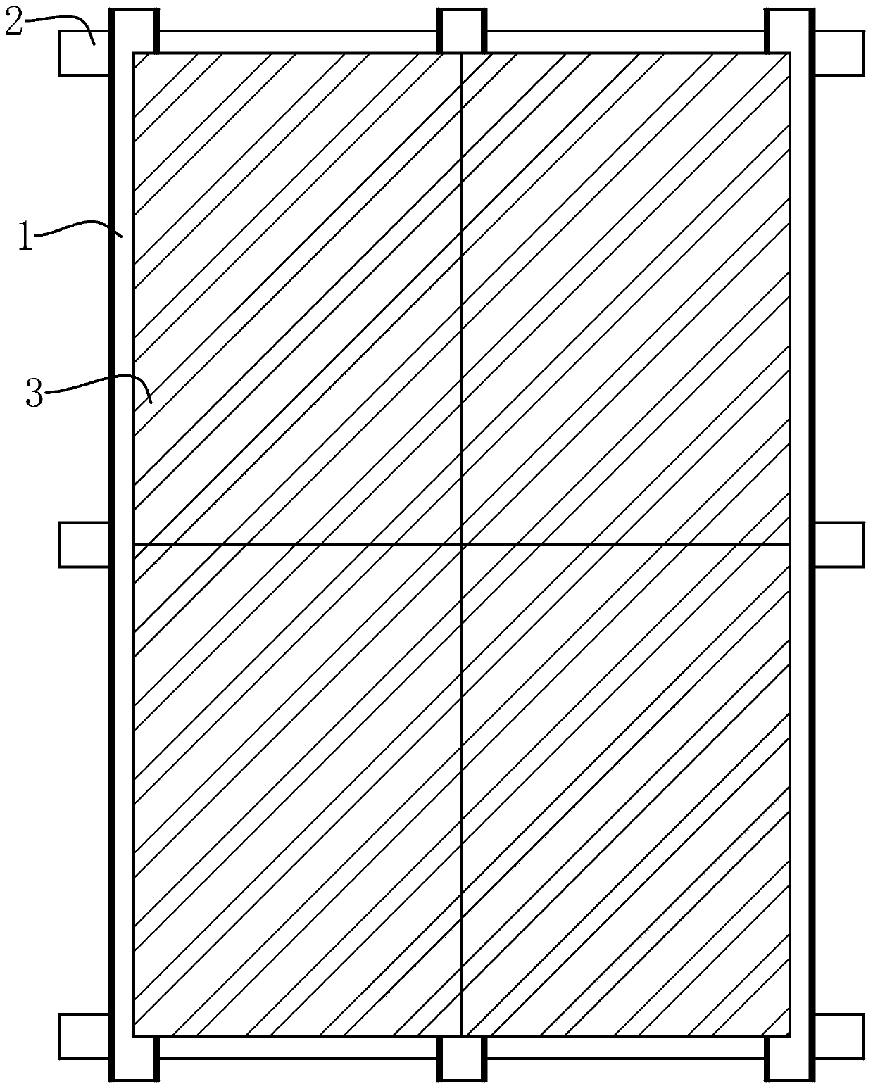 Glass curtain wall structure and construction method thereof