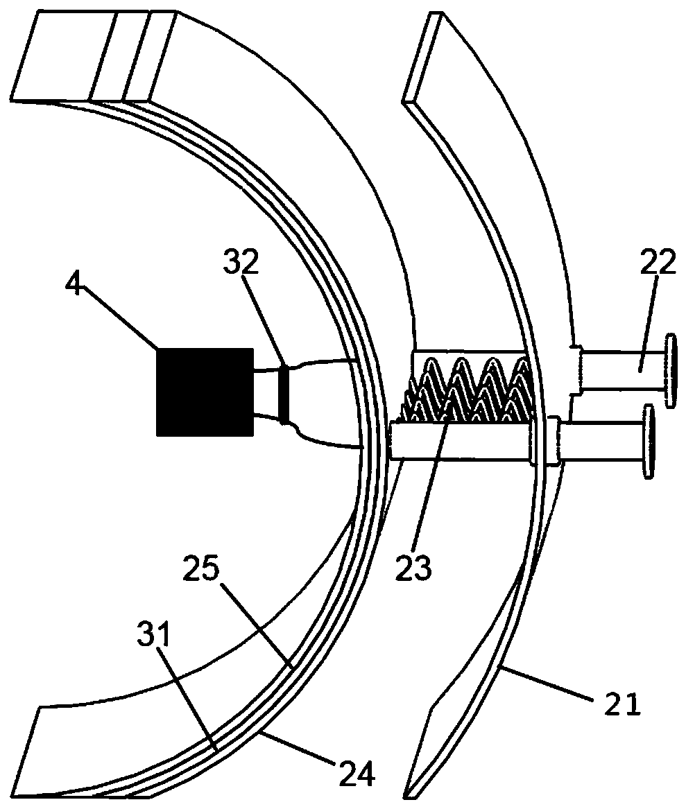 Pressure reduction power generation device suitable for floating breakwater