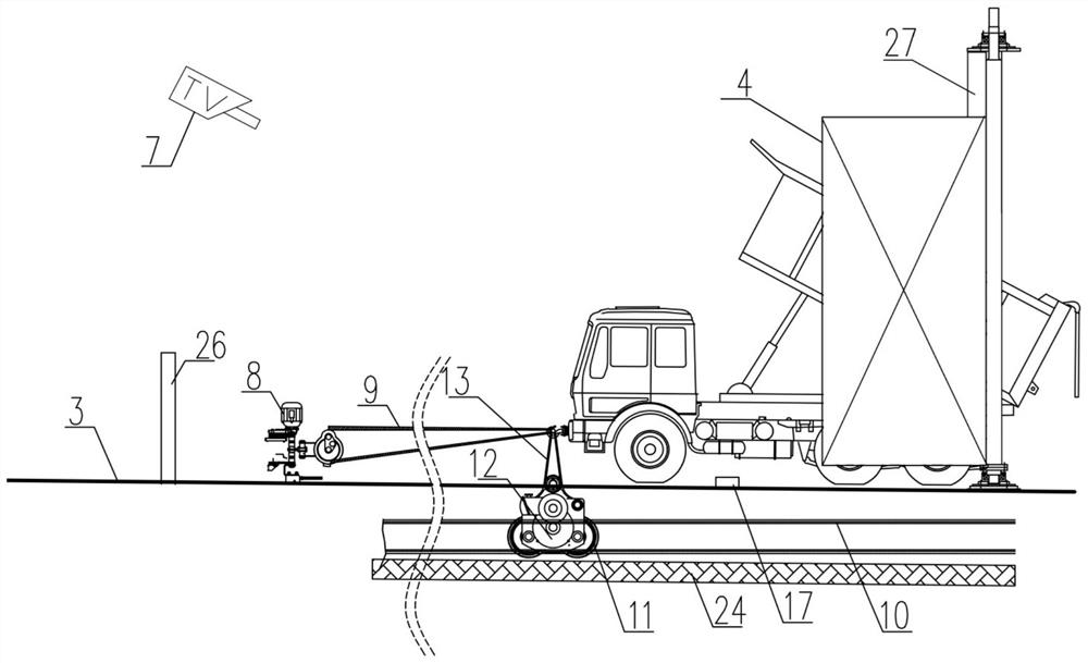 A garbage unloading system