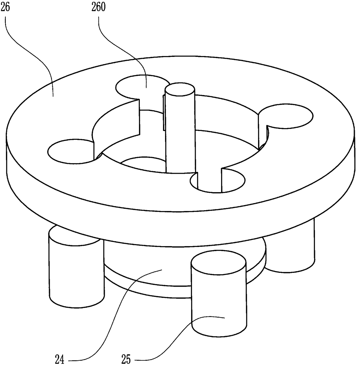 Washing device for rare earth oxalate