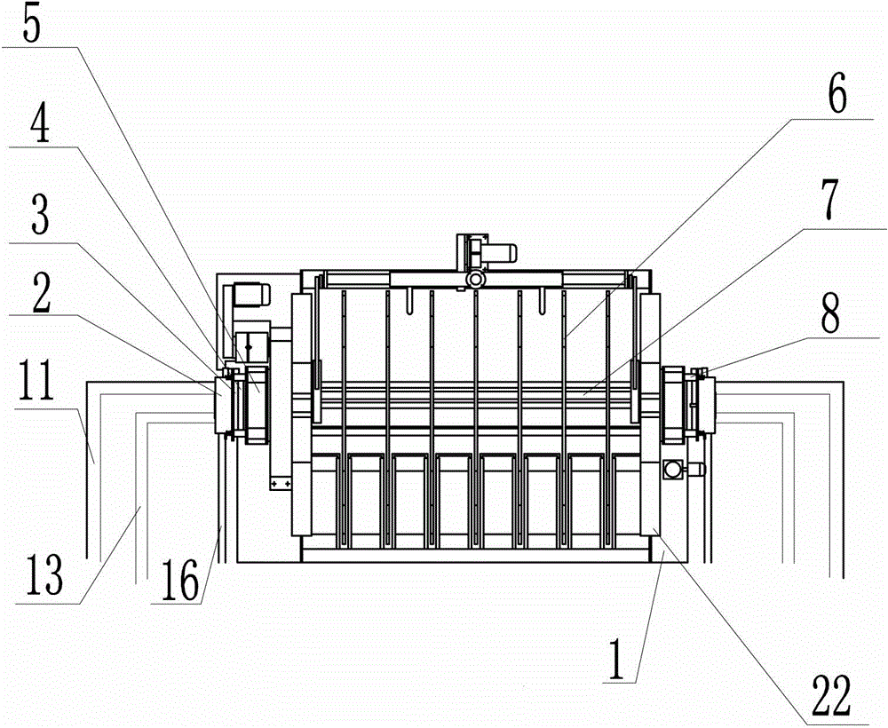 Disc vacuum filter with independent adsorption system and independent dewatering system