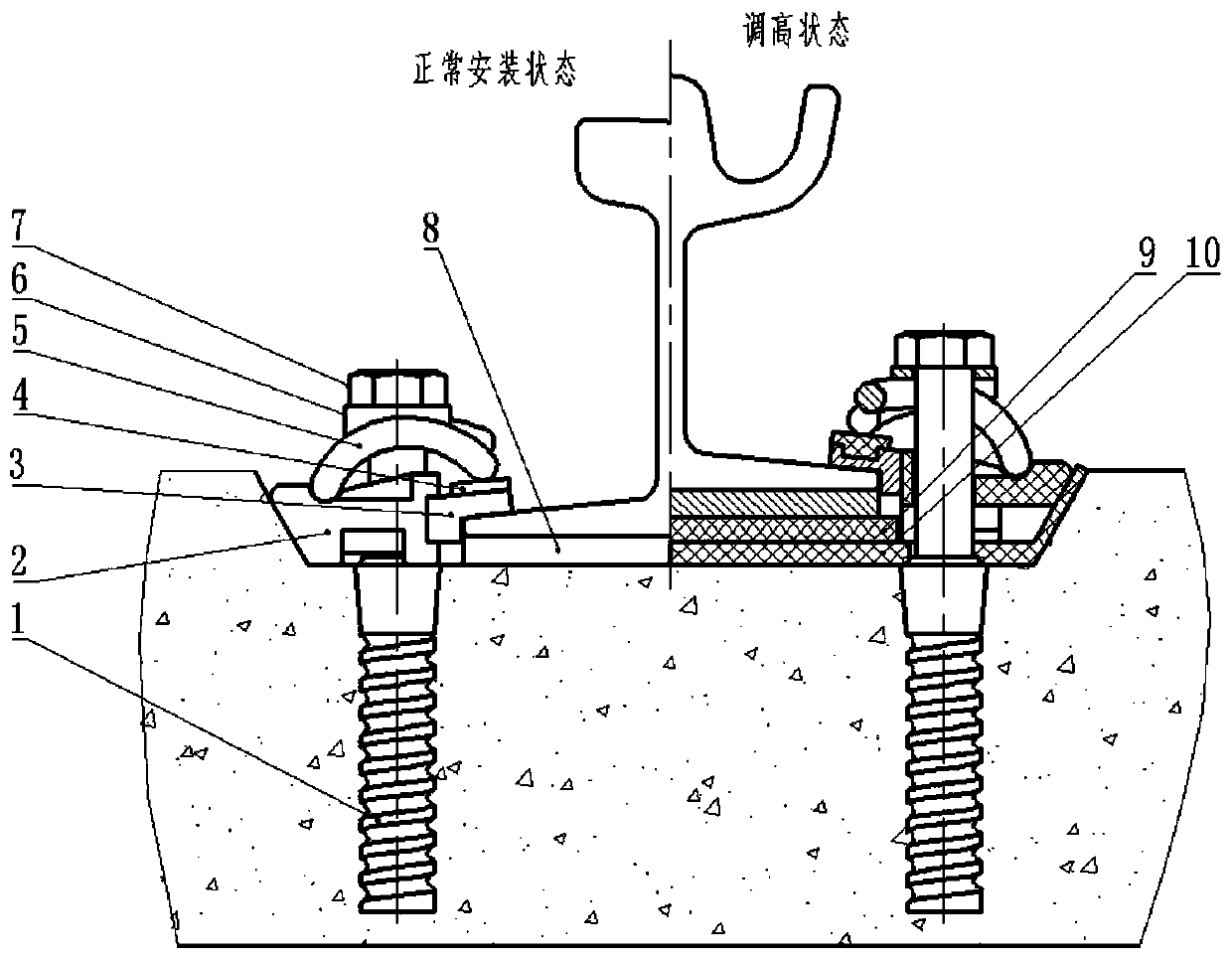 Tramcar rail fastener