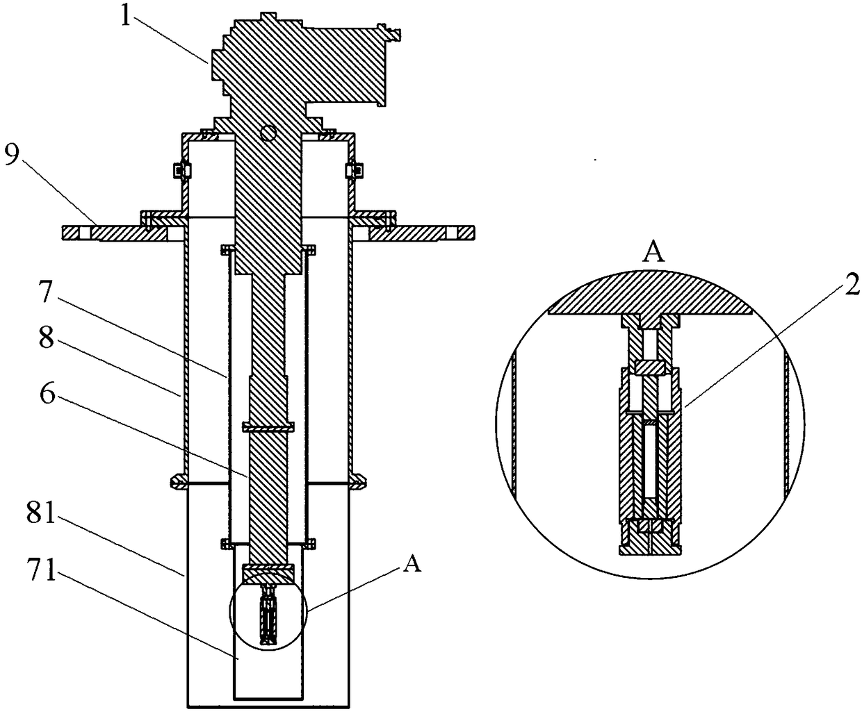 Sample environment coupling loading device for neutron scattering
