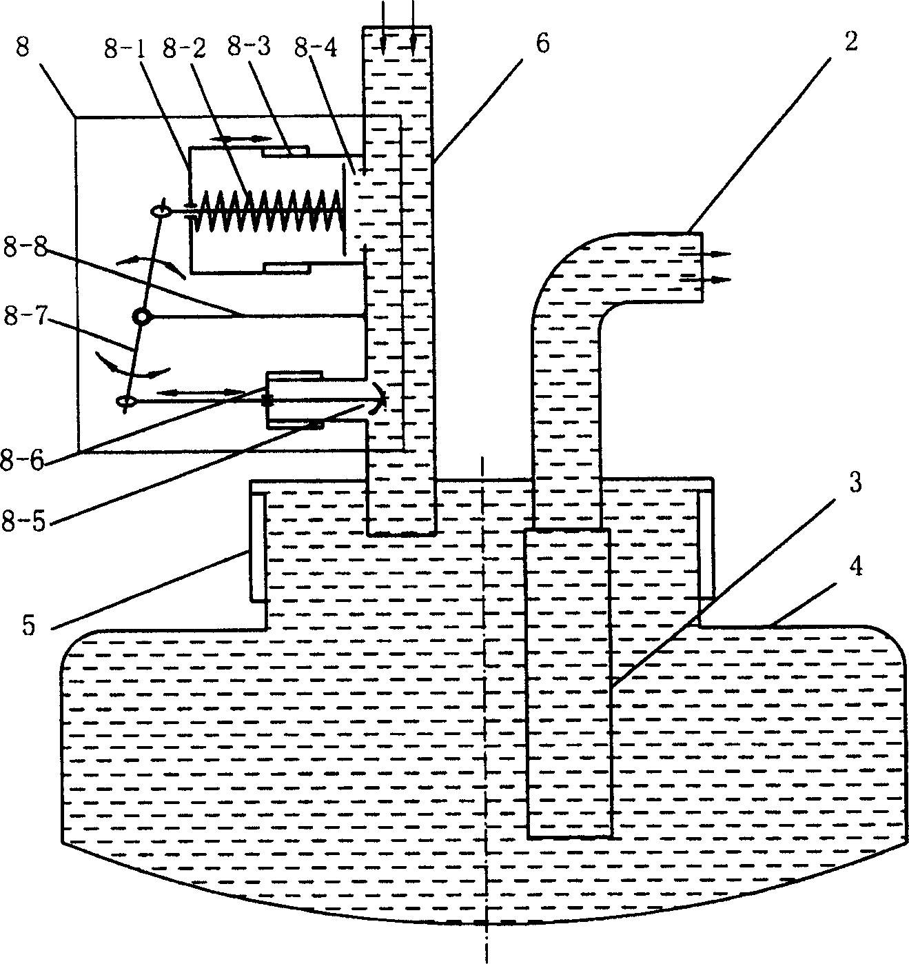 Automatic pressure-regulated filtering and fertilizer application tank