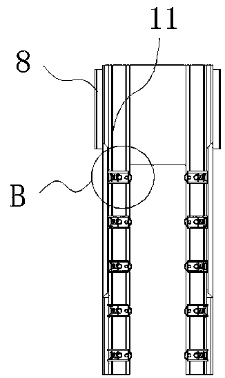 Welding device provided with protective structure