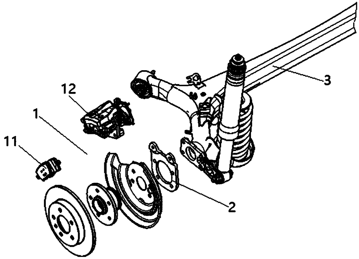 Method for lowering low-frequency noise of rear torsion beam automobile model braking