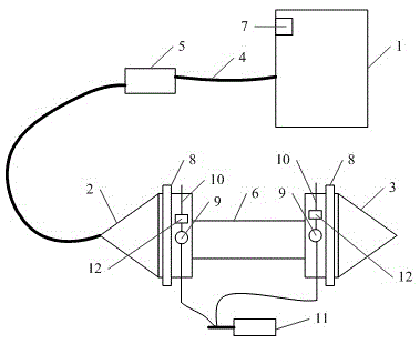 Oil transportation pipeline butt joint sealing performance detection device