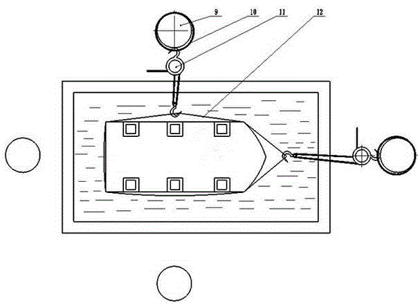 Dry dock pile-inserting experiment device and experiment method