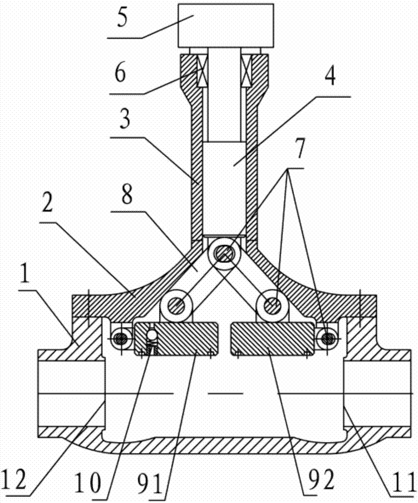 Bi-directional seal low-flow-resistance stop valve