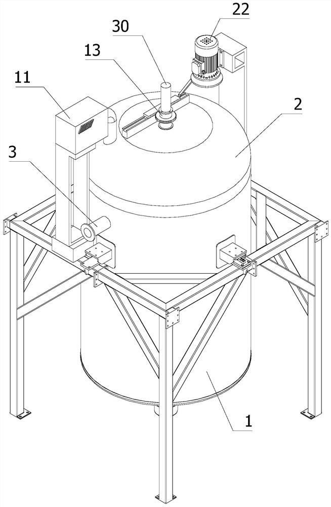 Reaction kettle cleaning and drying device