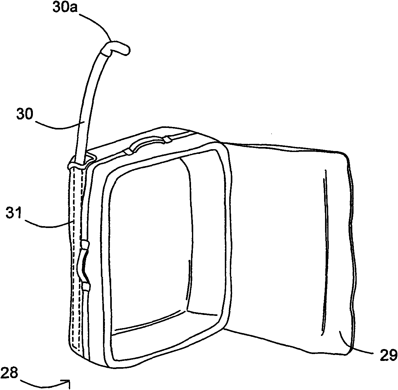 Luggage with tow handle