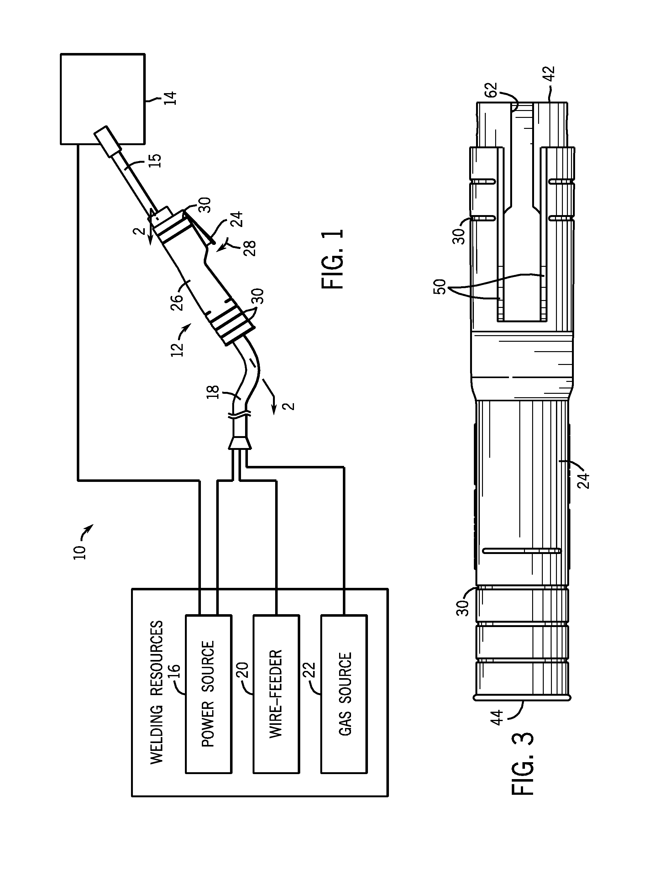 Welding torch handle utilizing slot for trigger attachment