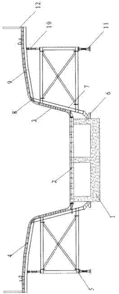 Template system of prefabricated simply support box beam
