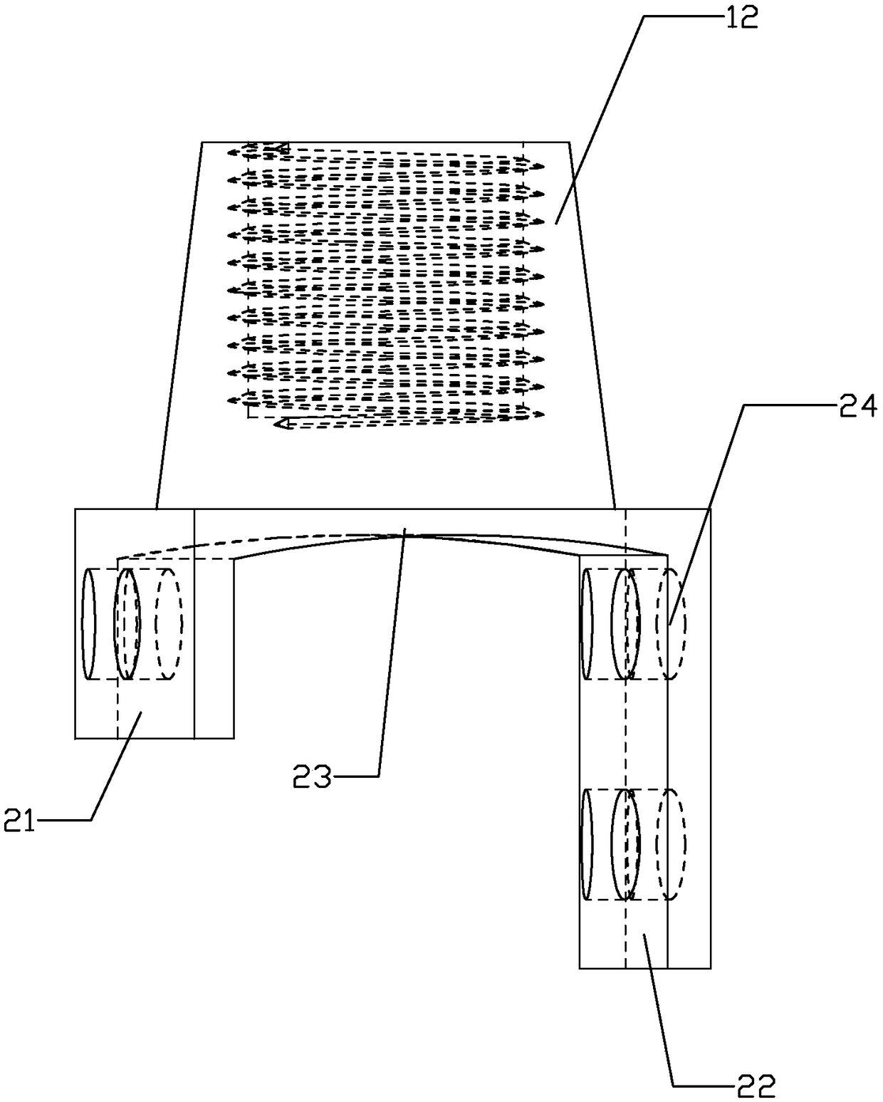 Saddle type dental implant