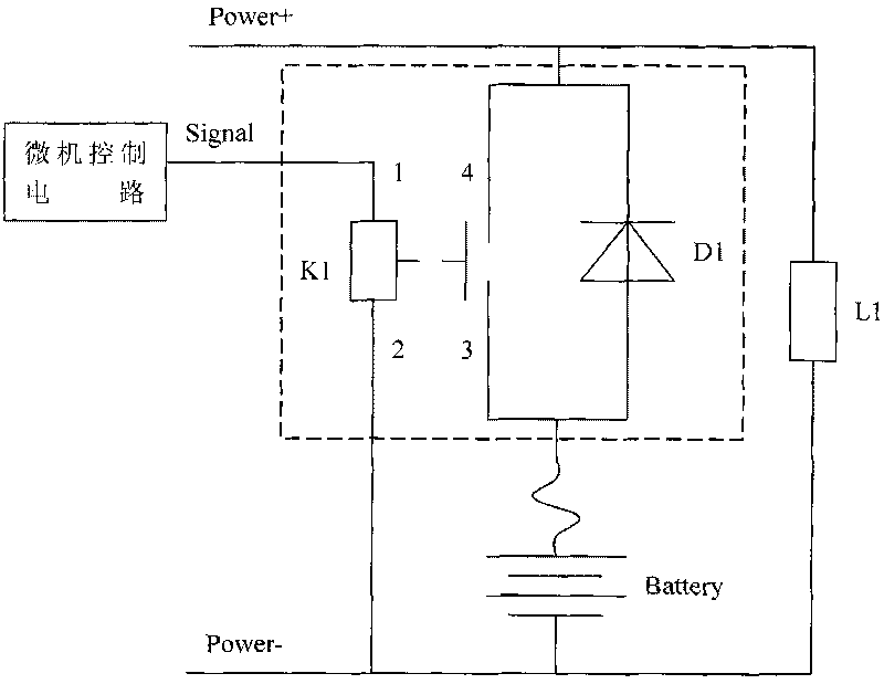 Battery high-temperature charging protection control circuit