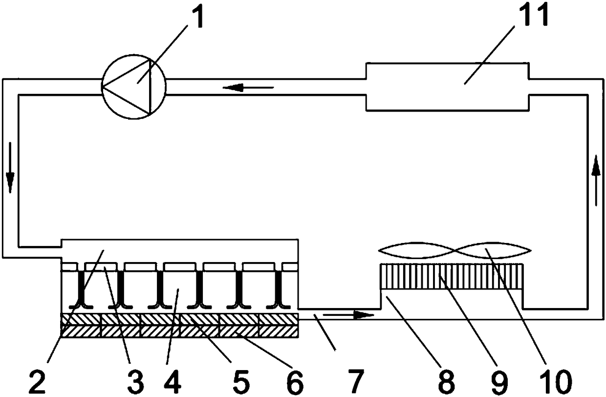 Micro-jet cooling plate for adding porous heat transfer surfaces and manufacturing method of micro-jet cooling plate