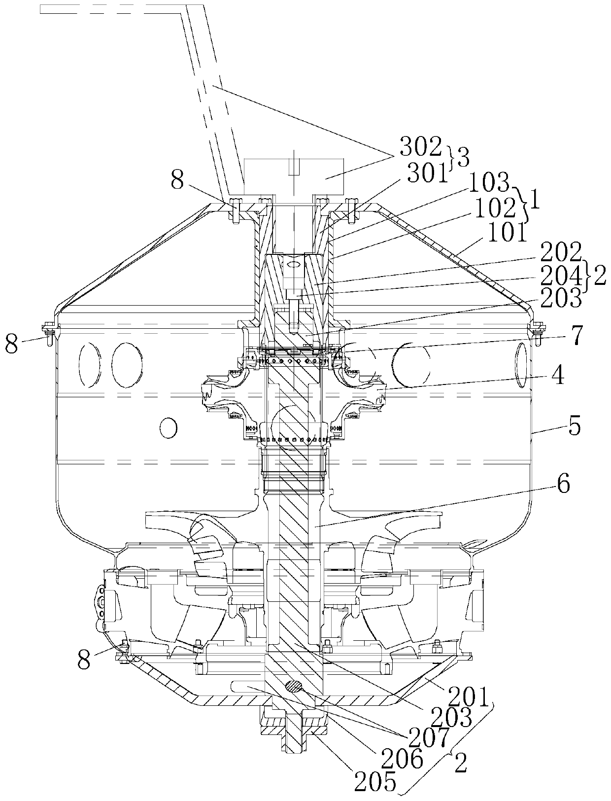 Assembly and disassembly device of high-pressure joint rotor of aero-engine