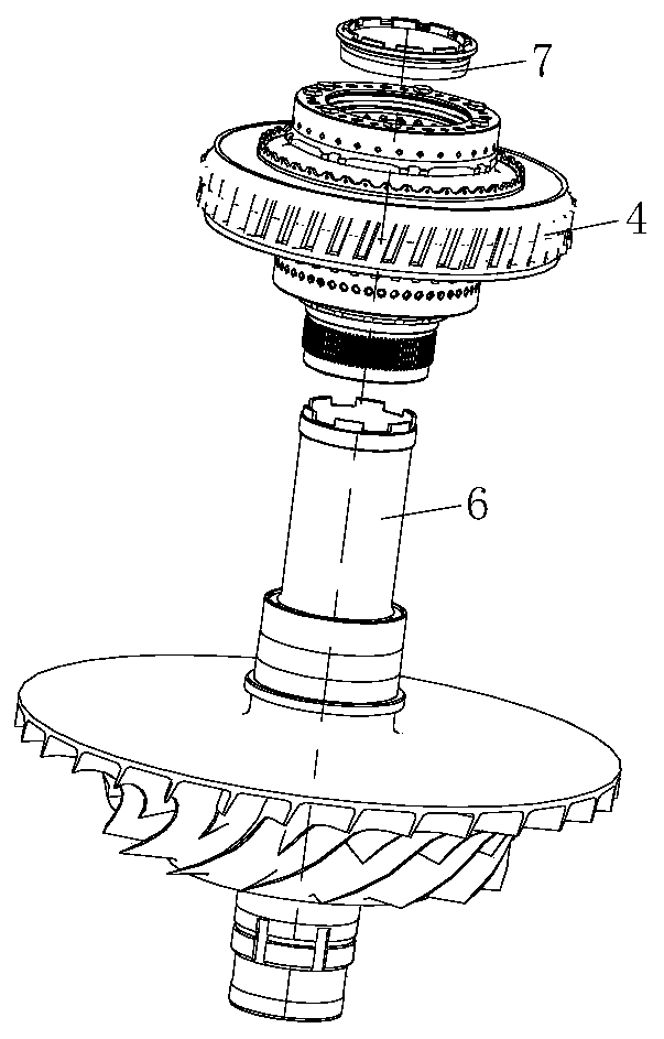 Assembly and disassembly device of high-pressure joint rotor of aero-engine