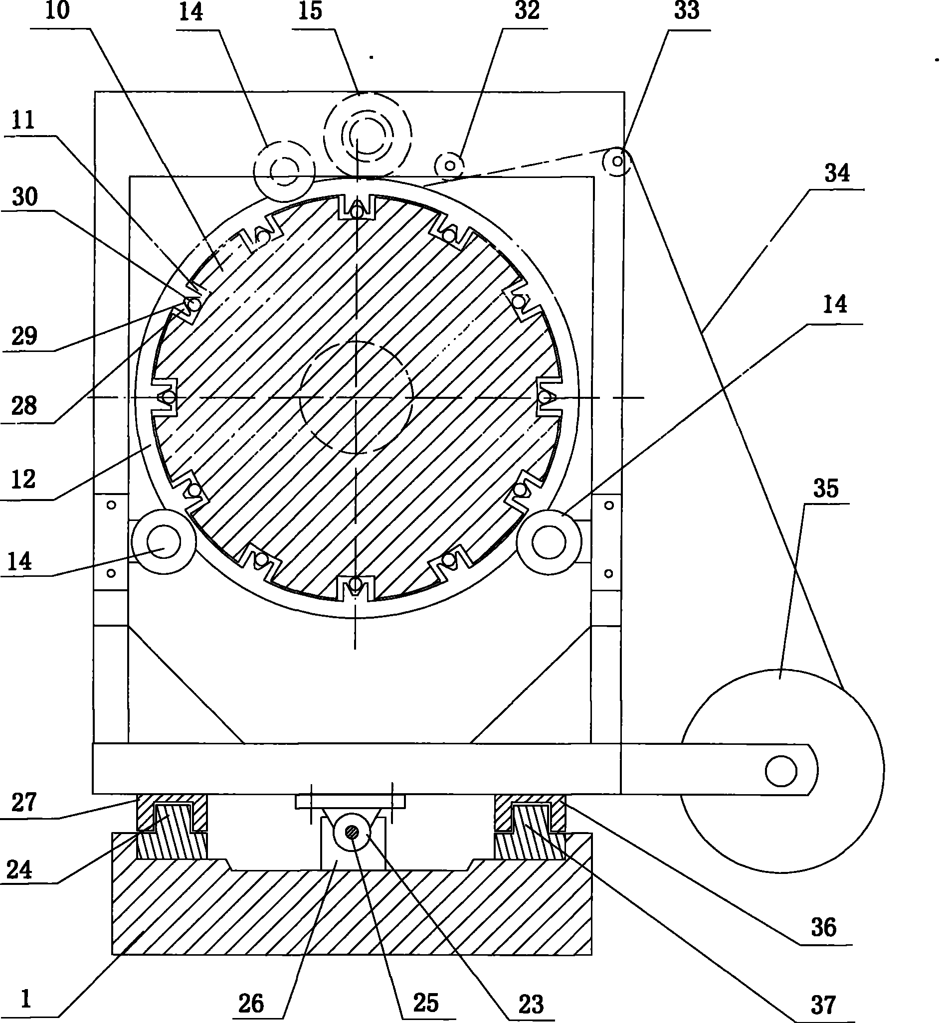 Metal net welding shaping device