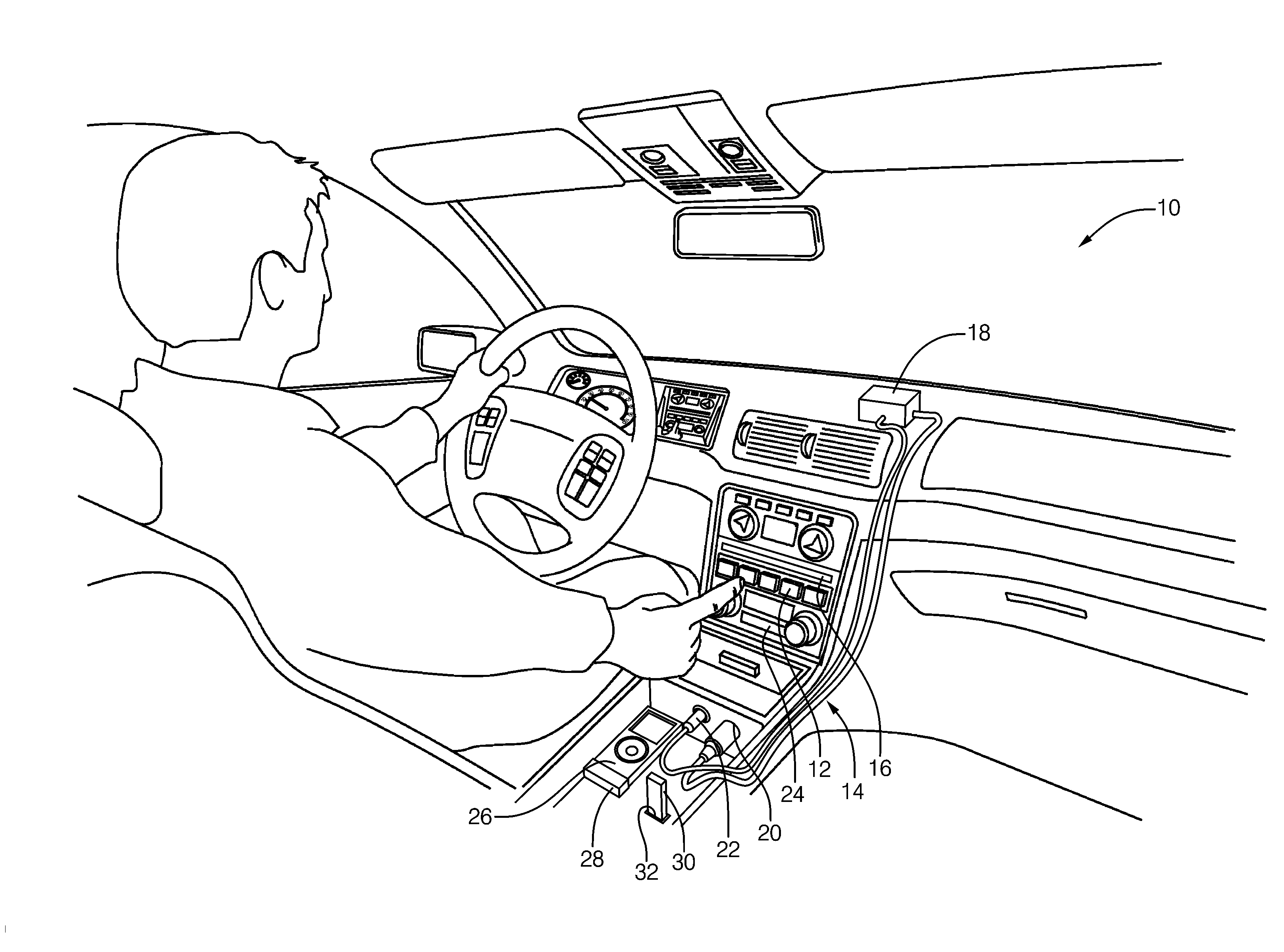 Vehicle entertainment system having ground noise reduction and method of operating the same
