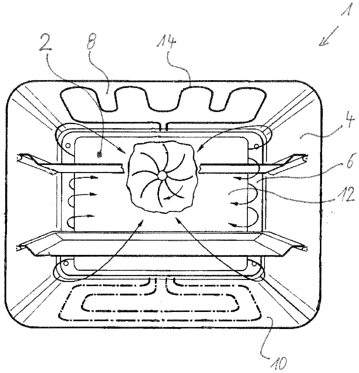Domestic appliance having connecting element