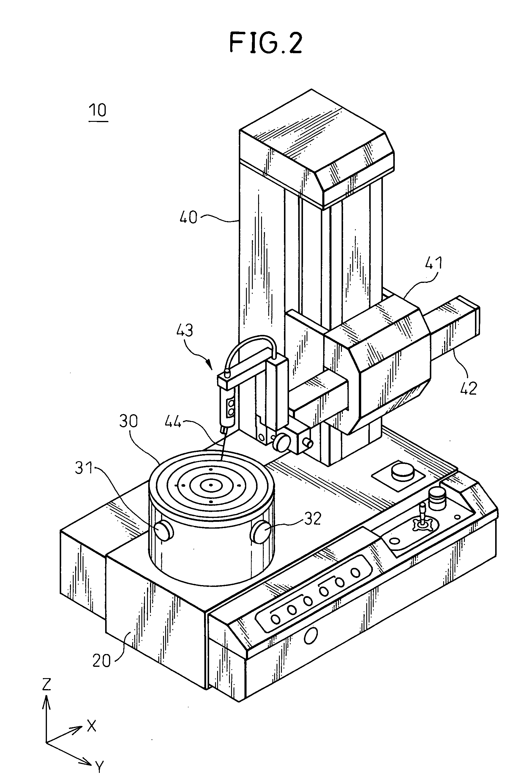 Device for measuring circularity and cylindrical shape