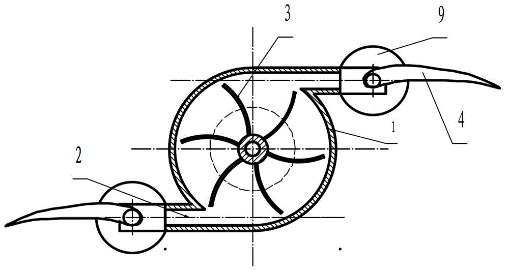 A vertical take-off and landing device with fixed wings