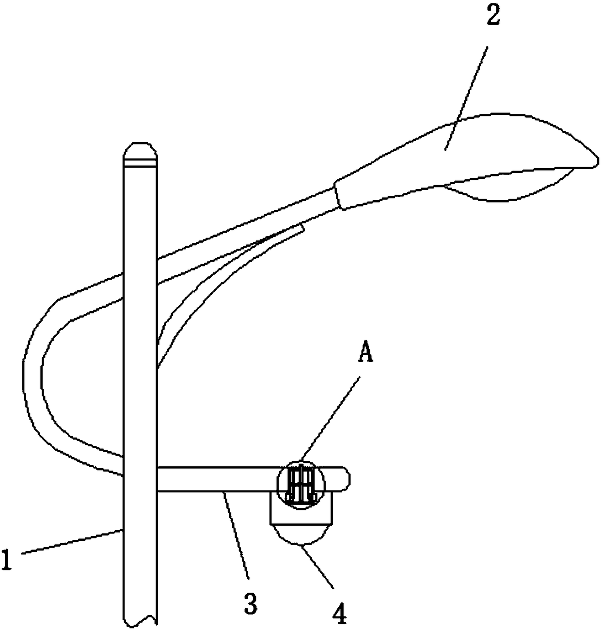 LED street lamp with intelligent monitoring device