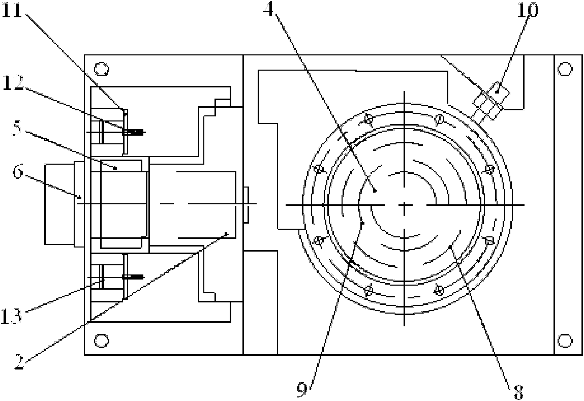 Two-shaft linked rotating workbench for numerical control machine tool