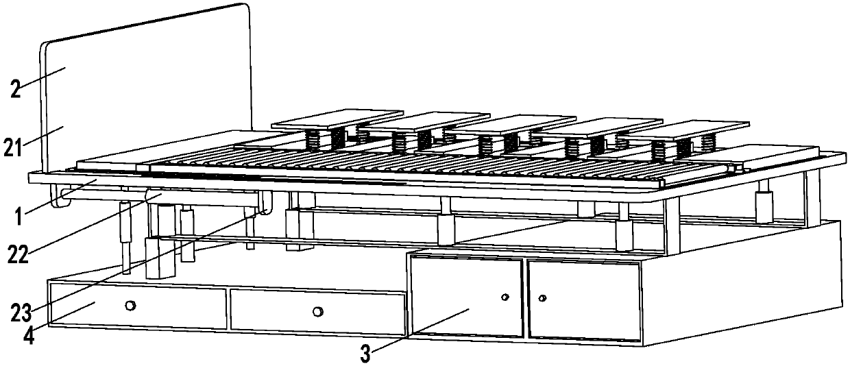 Semiautomatic care bed for patients in persist vegetative state in medical neurology department