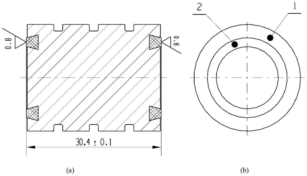 Machining method of valve assembly made of dissimilar materials