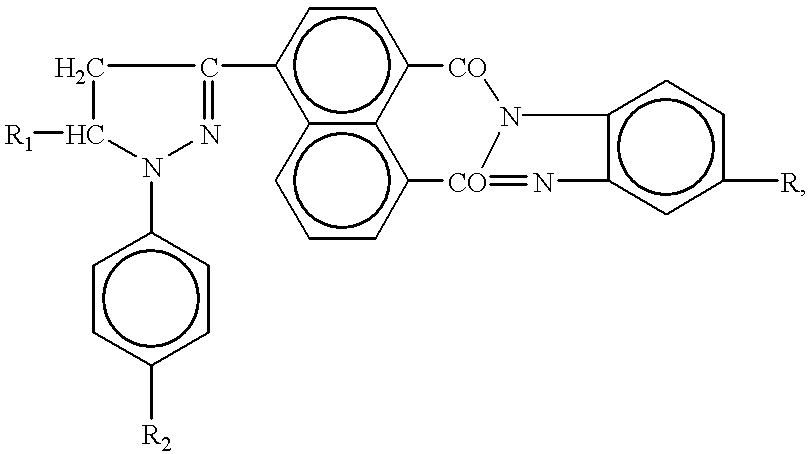 Synthesis of pyrazolinylnaphthalic acid derivatives