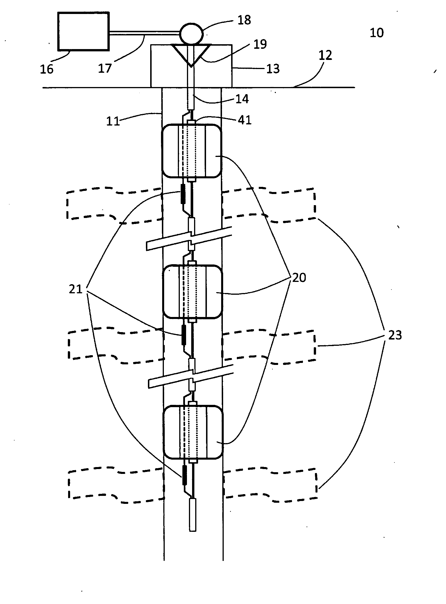 Apparatus, System And Method For Multi Zone Monitoring In Boreholes