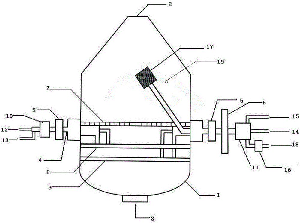 Integrated reaction kettle for uniform pressure filtration, washing and drying of solid cationic etherifying agent