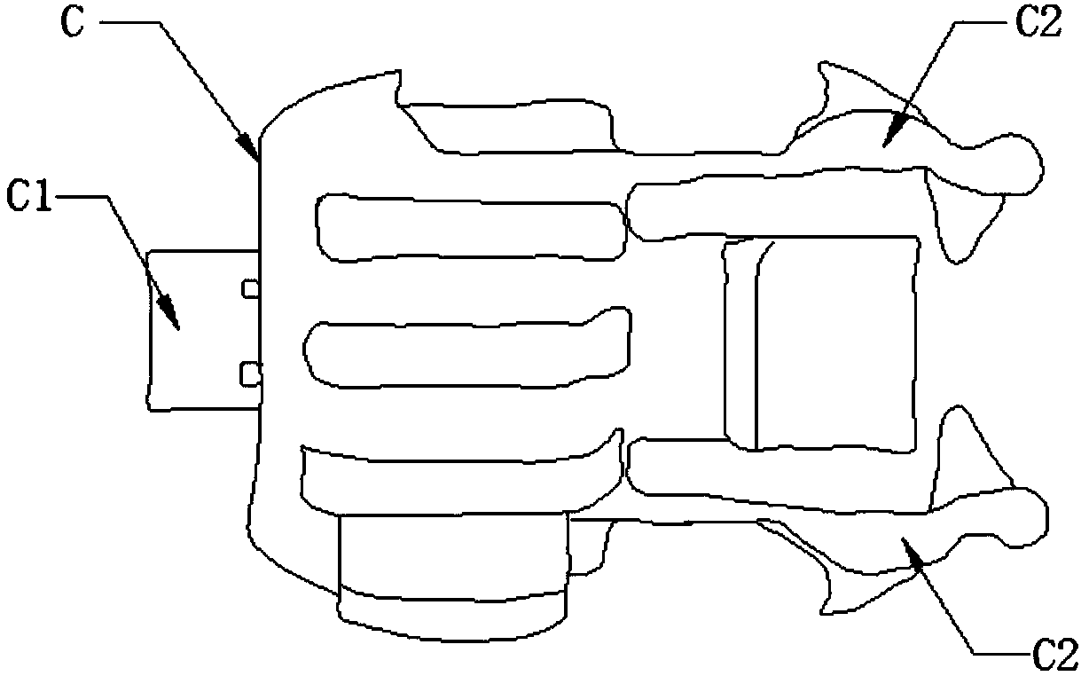 Action camera slider connection seat with locking structure