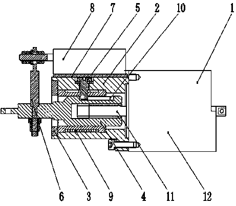 Linear electric steering engine for rudder angle control device