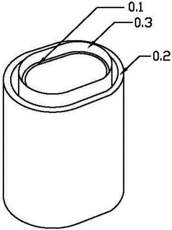 A shaping mold for making an insulating cylinder