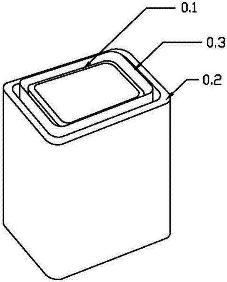 A shaping mold for making an insulating cylinder