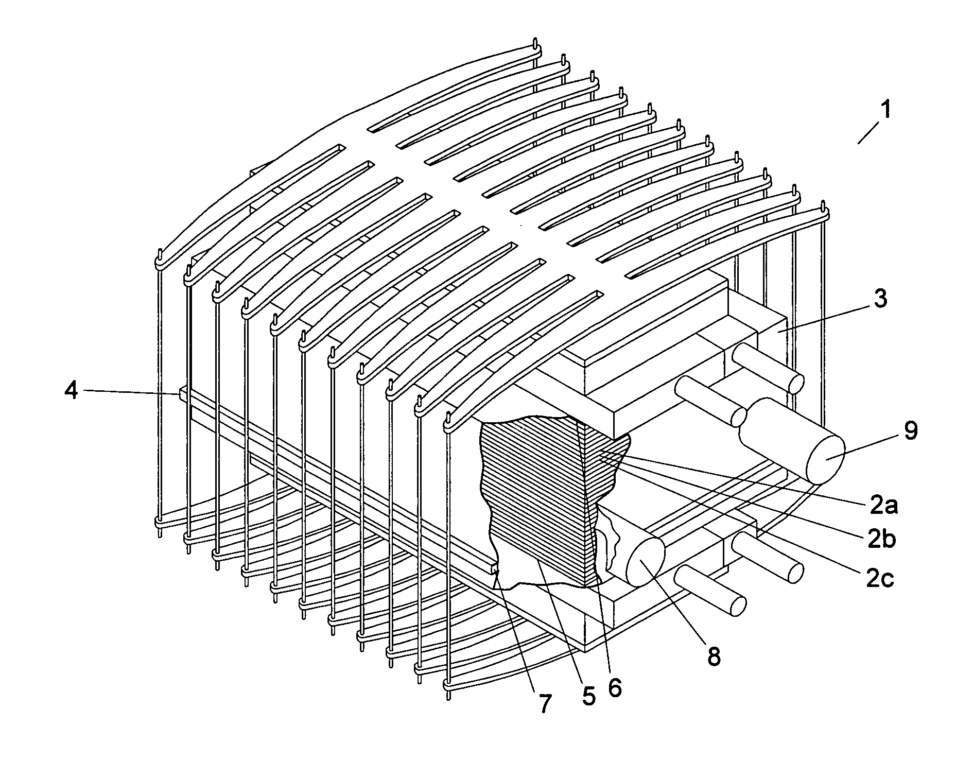 Method and apparatus for dielectric isolation of fuel cells