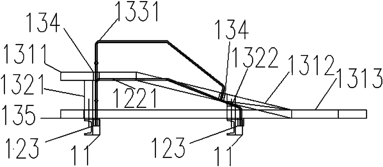 Lifting-lateral moving type garage vehicle carrying rack and garage