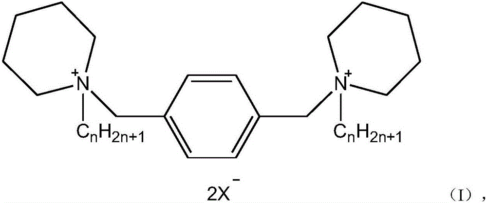 Cyclic quaternary ammonium salt gemini surfactant and preparation method thereof