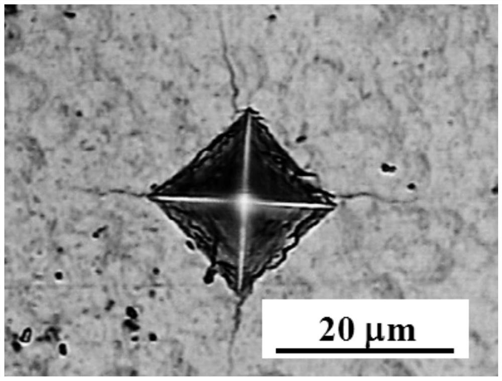 Method for measuring fracture toughness of large thickness, high toughness hard film on metal surface