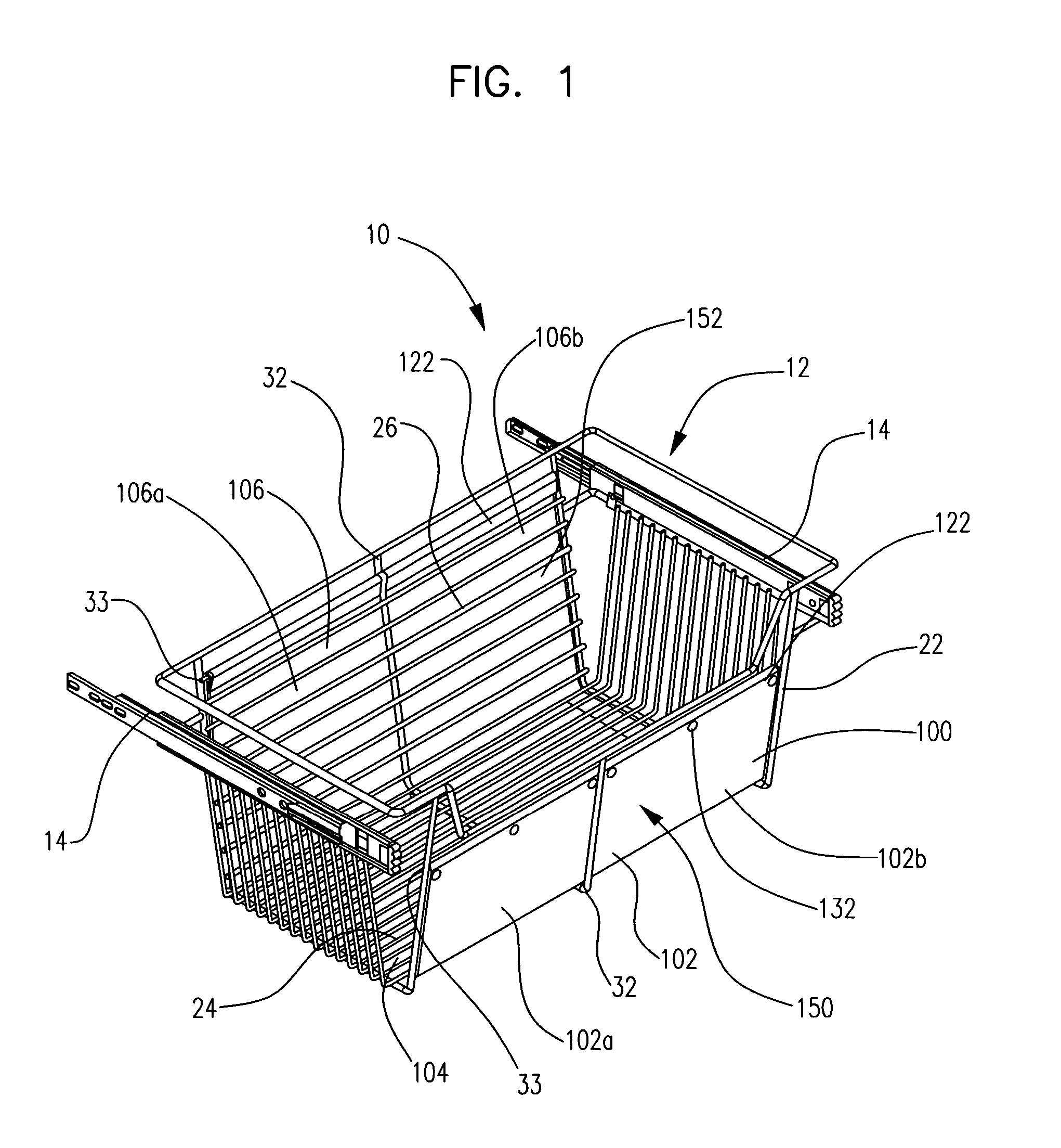 Organizational basket and covering