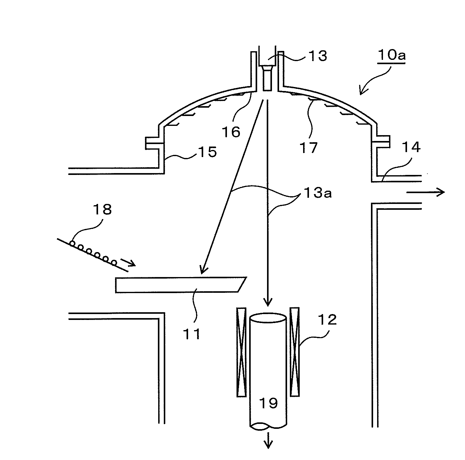 Apparatus for melting metal by electron beams and process for producing high-melting metal ingot using this apparatus