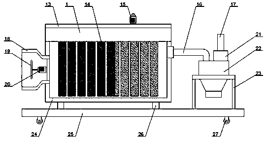 High-efficiency crushing device for foam processing