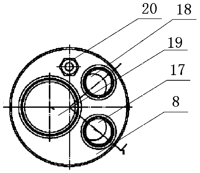 Double coal seam four-channel packer layered pressure control combined drainage device and method