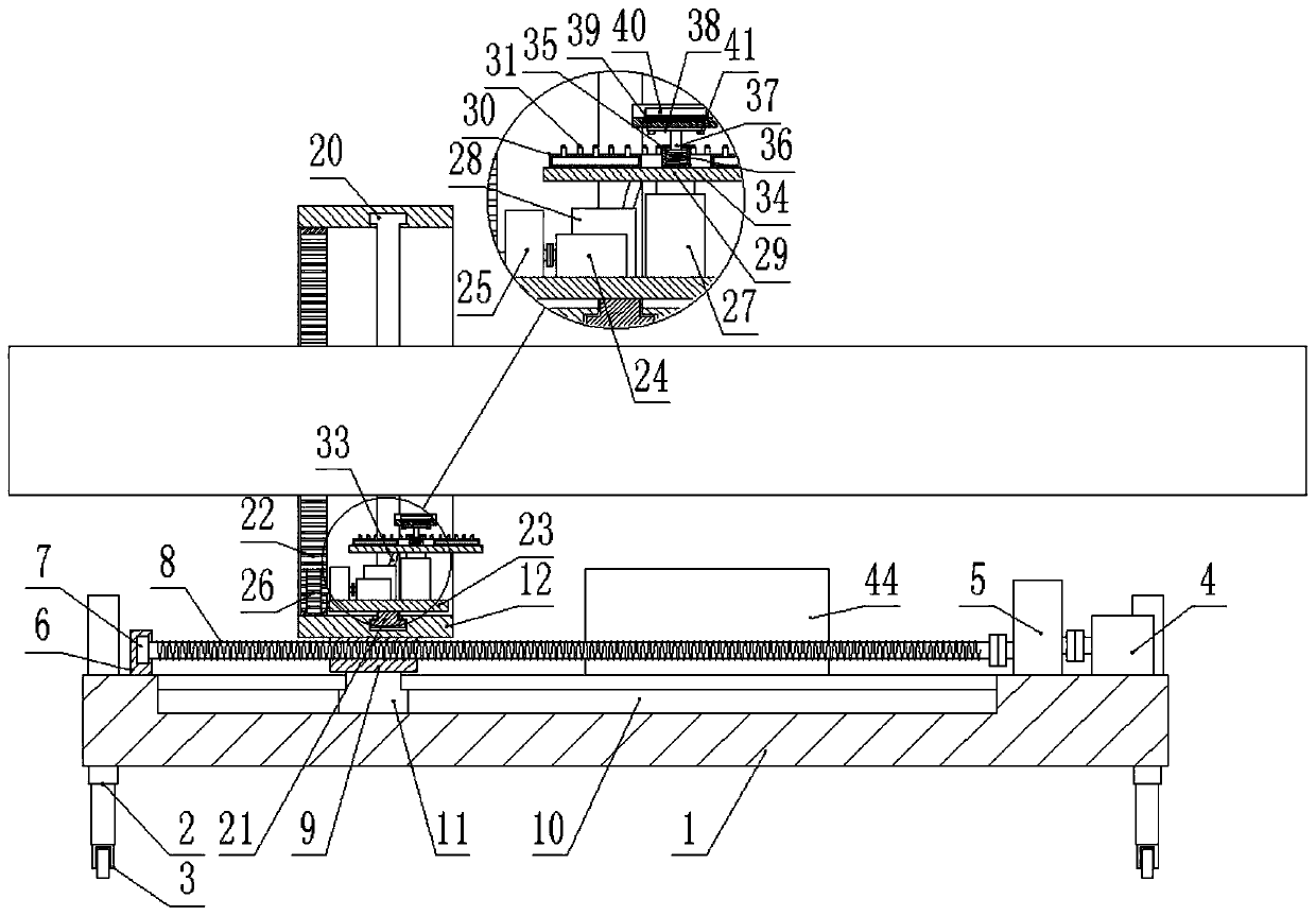 Auxiliary device for welding repair of large pipeline