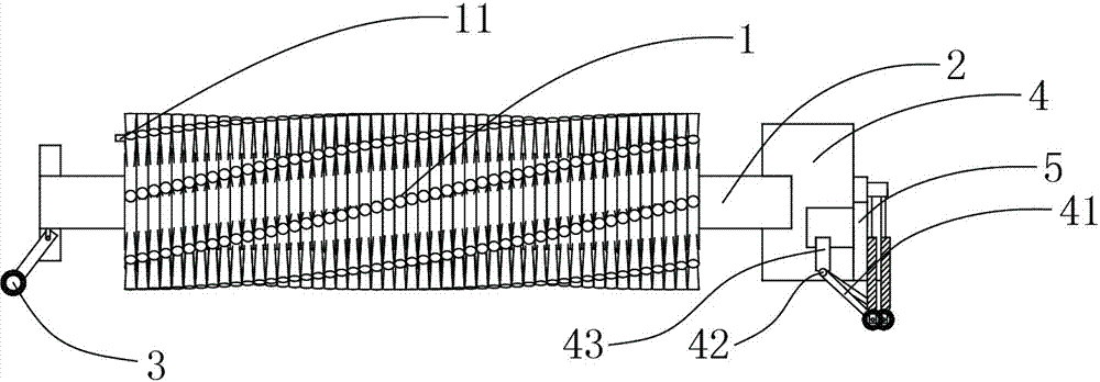 Polishing and cleaning device for air conditioning condensing copper tube