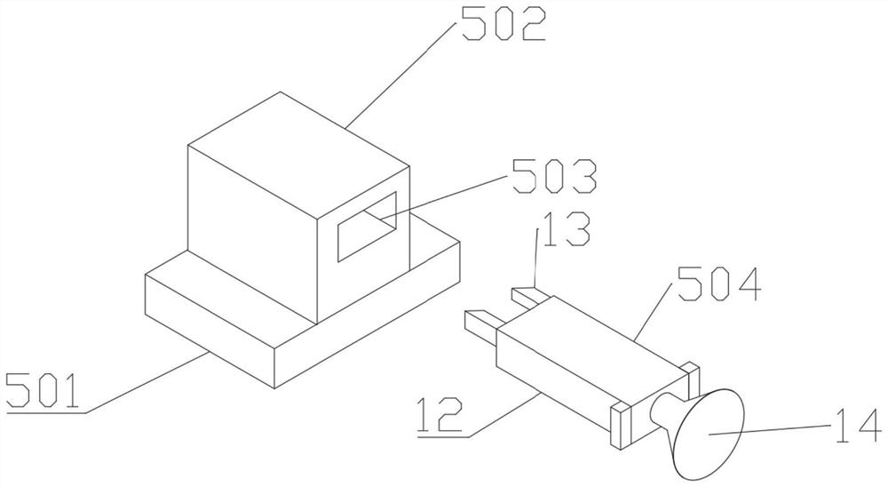 Automobile oil head pipe testing fixture and use method thereof