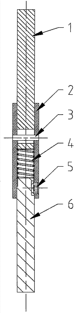 Elastic internal fixing system and pressure-adjustable fixing rod